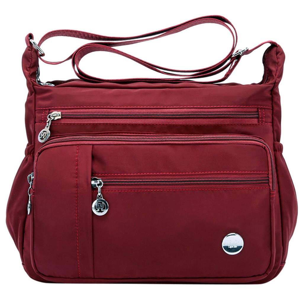 Waterproof Nylon Messenger Shoulder Bag for Women - Fashionable Crossbody Purse with Adjustable Strap - Perfect for Work, Travel, and Daily Use
