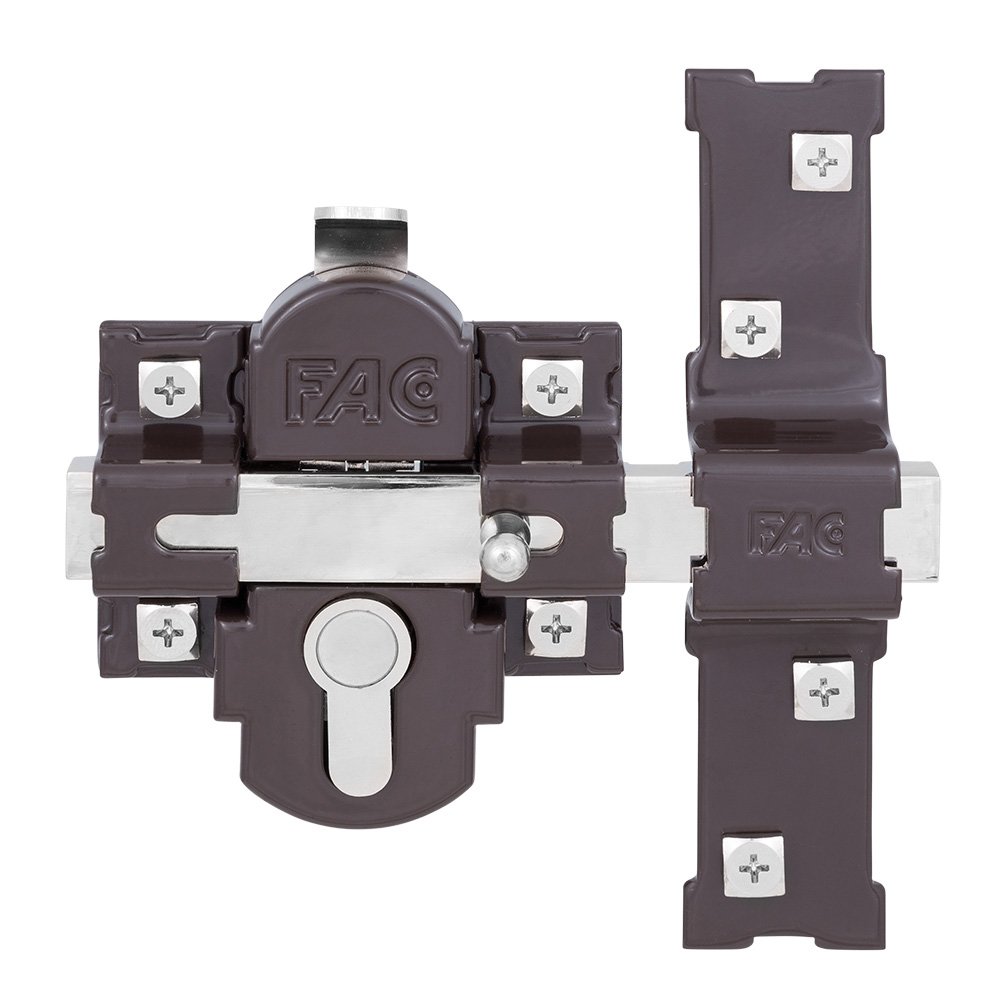 311-R/80 C/C Classic Bolt Lock - Brown Door Lock for Home Security - Heavy Duty Deadbolt for Front Door, Back Door & Gate (Indoor/Outdoor Use)