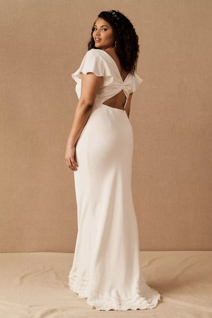 BHLDN Harrow Gown - Elegant Lace Wedding Dress for Bride, A-Line Silhouette with Long Sleeves | Perfect for Church Ceremony, Garden Wedding & Formal Events