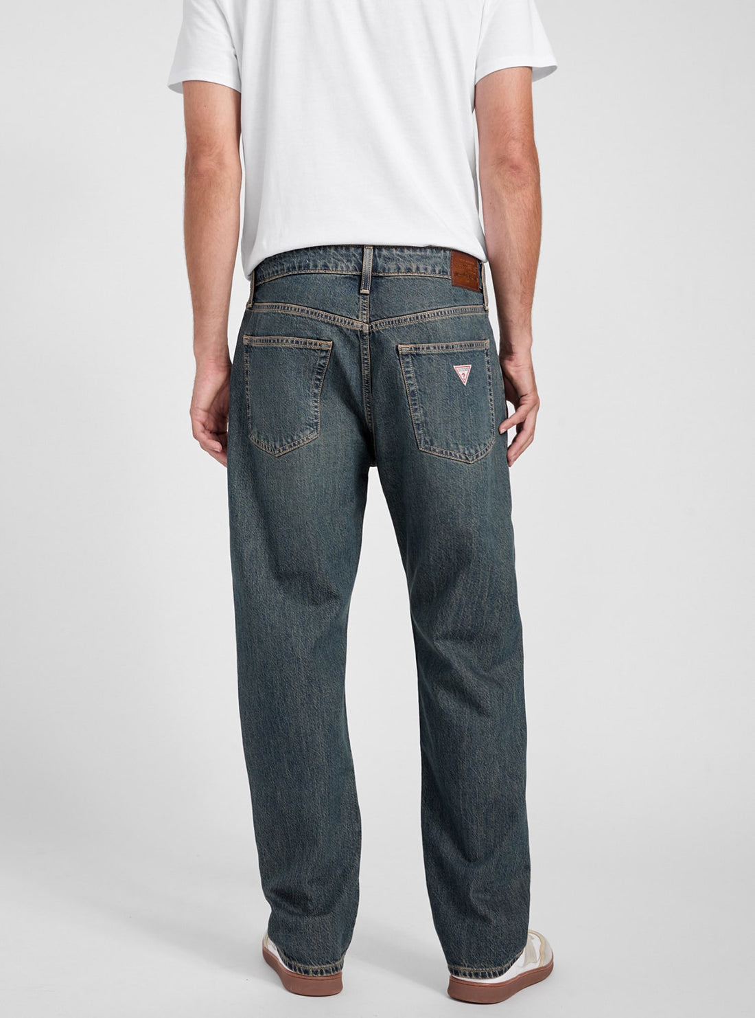 Guess G16 Straight Leg Jeans for Women - Classic Blue Denim Pants with Mid Rise & Stretch Comfort | Perfect for Casual Wear, Office & Weekend Outfits