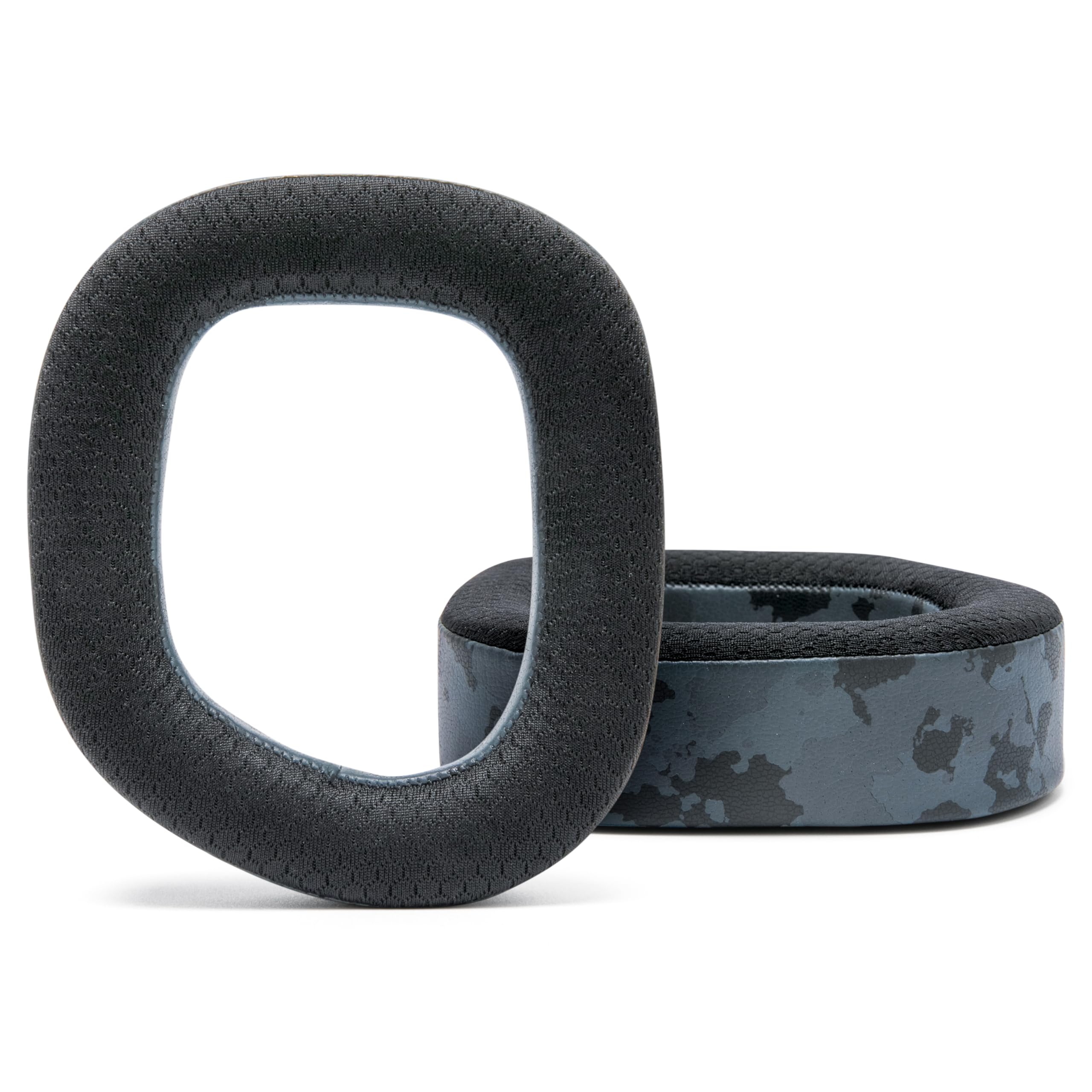 WC FreeZe HS80 - Cooling Gel Replacement Earpads for Corsair HS80 RGB Wireless & Wired Gaming Headset by Wicked Cushions - Enhanced Comfort, Durability, Noise Isolation & Breathable Design | Black Camo | Perfect for Long Gaming Sessions & Office Work