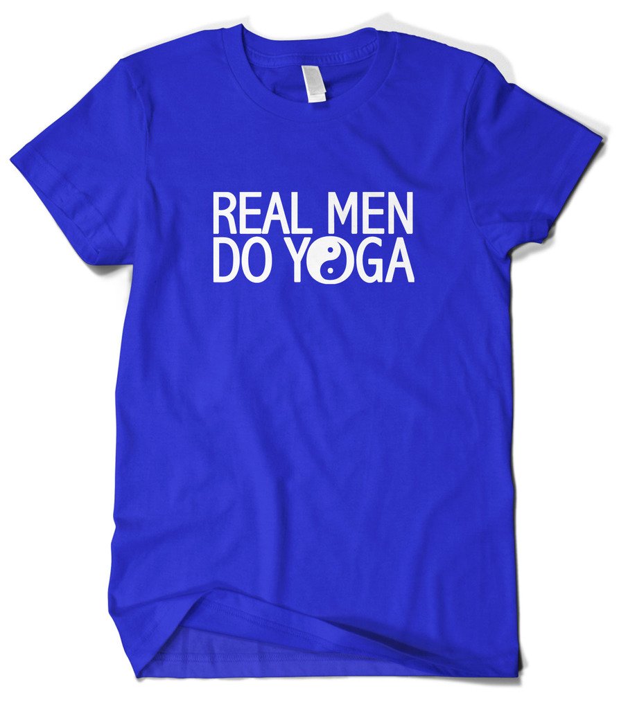Cybertela Men's Yoga T-Shirt - Funny Motivational Workout Tee for Yoga & Gym - Perfect for Yoga Classes, Meditation & Fitness Enthusiasts