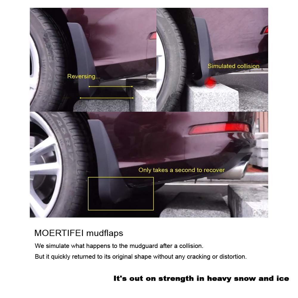 Audi Q7 Mud Flaps (2016-2019) - Heavy Duty Car Mud Guards Fender Splash Protectors for Off-Road & Winter Driving Protection