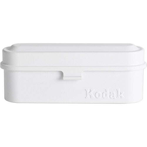 Kodak Steel 135 Film Case - White Lid & Body | Compact Protective Storage for 35mm Film Rolls | Perfect for Photographers, Film Enthusiasts & Travel Use