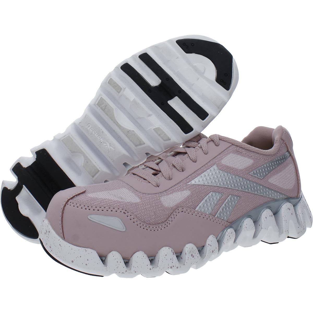Reebok Women's RB151 Zig Pulse Work Safety Shoes - Pink Non-Slip Construction Shoes for Women | Comfortable Work Boots for Construction, Warehouse & Industrial Workers