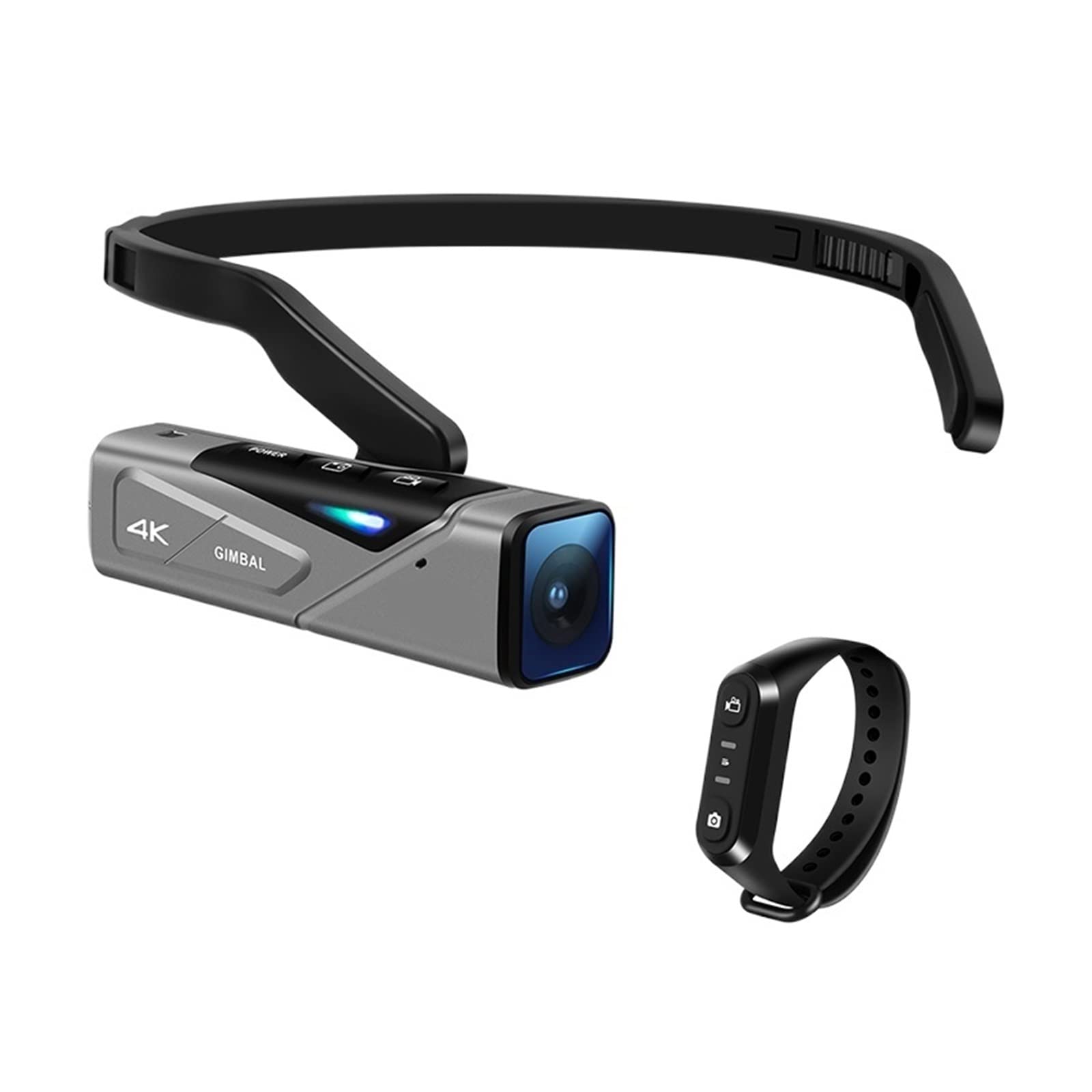 4K Wearable Vlog Camera with Gimbal Stabilization - Perfect for Travel & YouTube Blogging