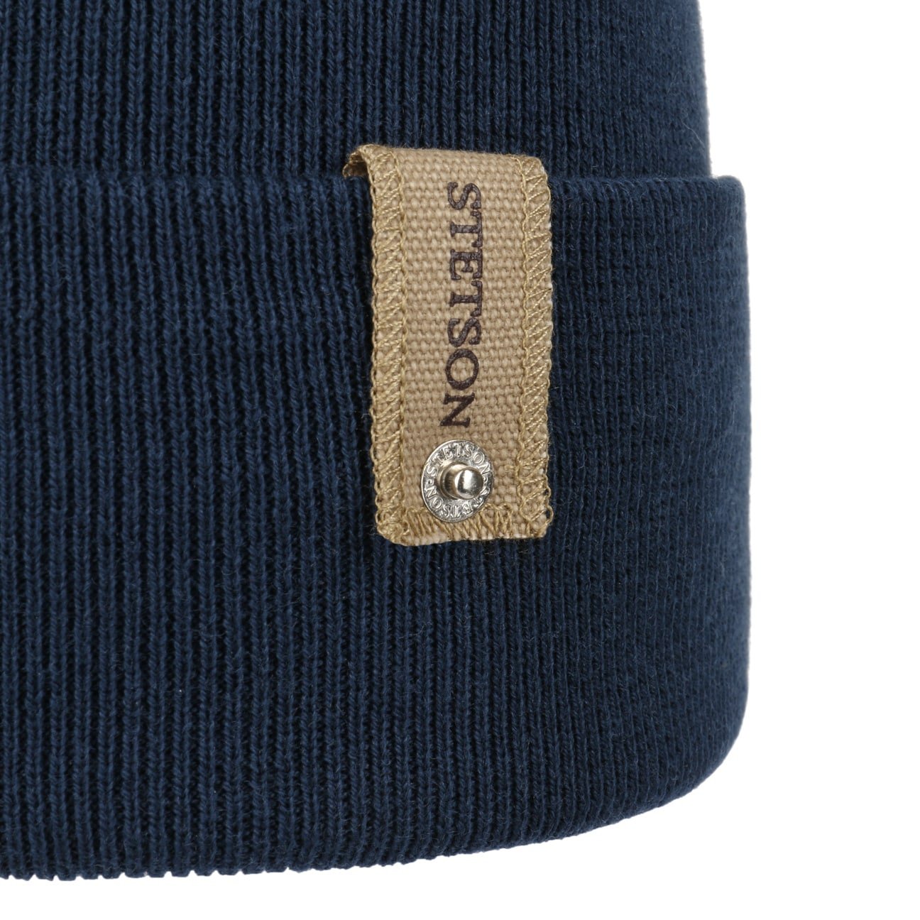 Stetson Organic Cotton Merino Wool Beanie with Foldable Cuff - Warm Winter Hat for Men & Women - Perfect for Skiing, Hiking, and Cold Weather Activities