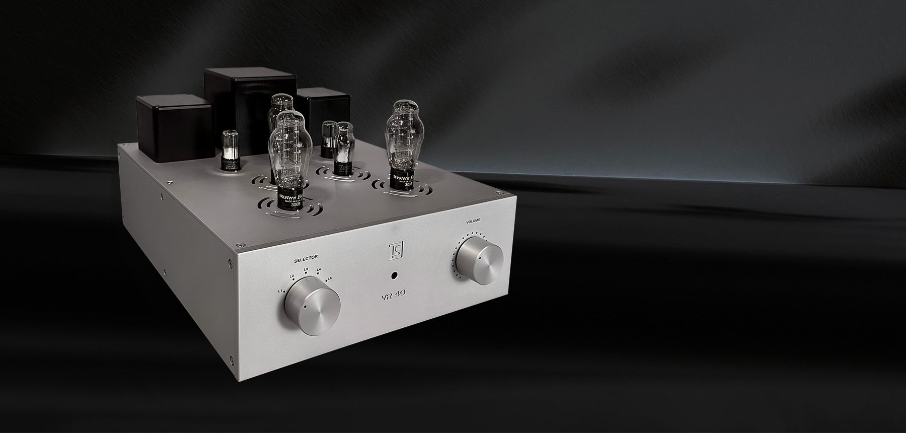 Tobian VR40 Integrated Stereo Amplifier - High Power Home Audio Receiver for Vinyl, CD, Streaming & Home Theater Systems