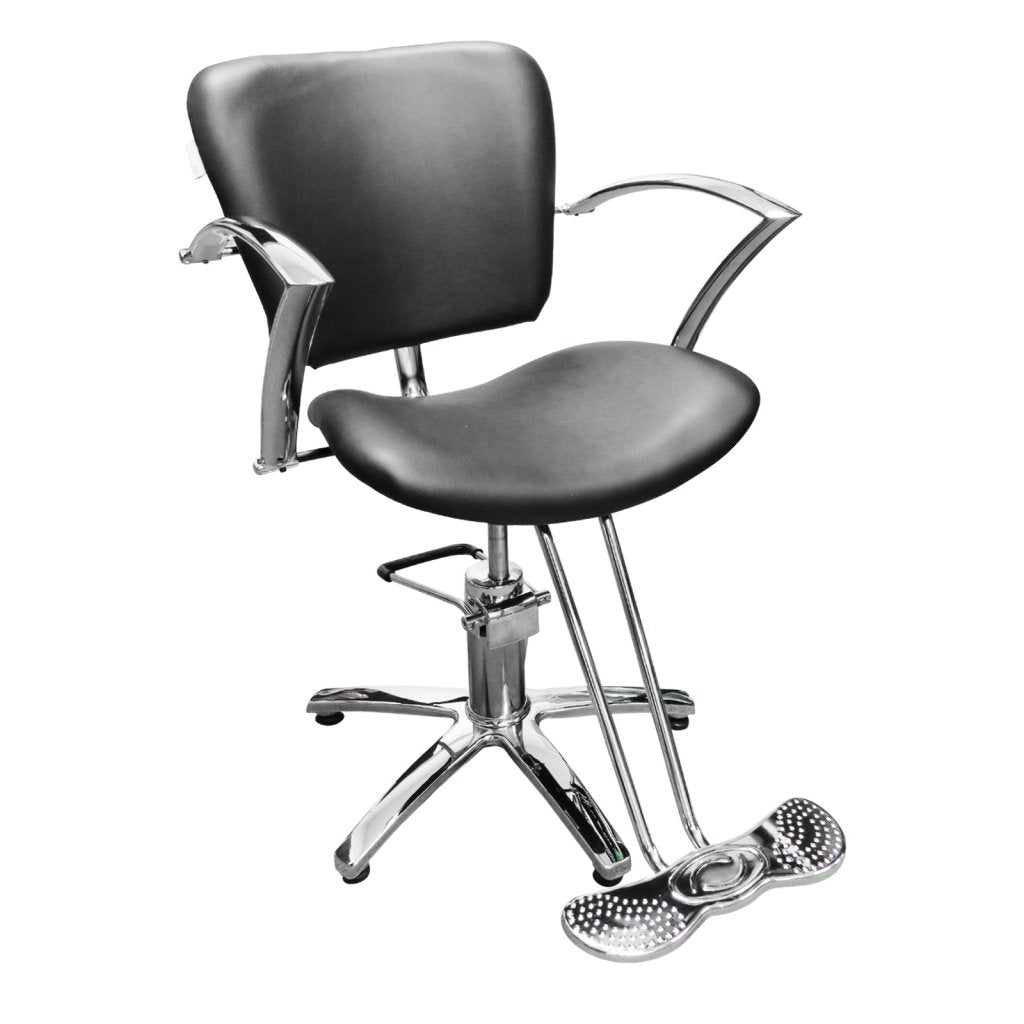 Professional Hydraulic Salon Styling Chair for Hairdressers - Adjustable Height Barber Chair with Footrest - Perfect for Hair Salons, Barber Shops & Home Styling