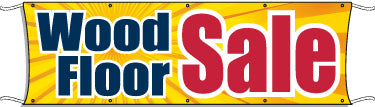 Large Outdoor Banner for Wood Flooring Sale - Durable & Weatherproof Sign for Storefronts, Events & Promotions