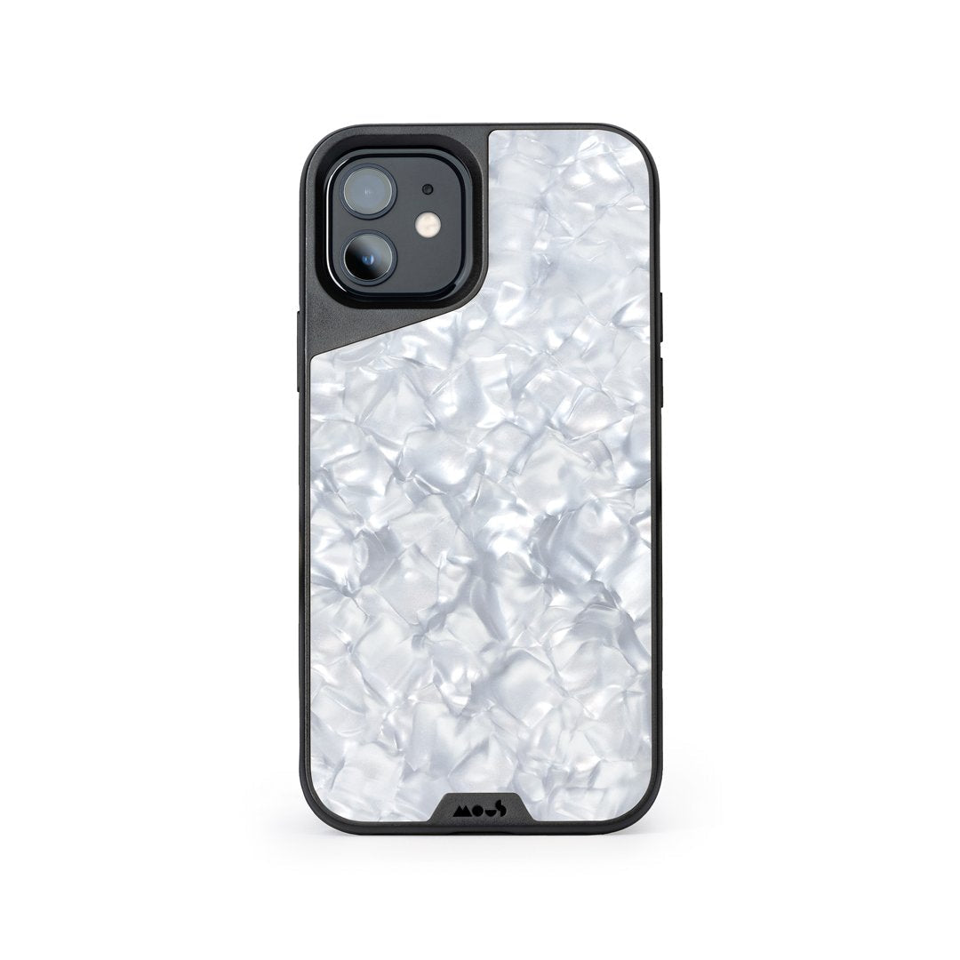 MagSafe® Compatible Silver Pearl iPhone Case - Slim Protective Cover for iPhone 12/13/14 Pro Max - Shockproof & Scratch-Resistant - Perfect for Everyday Use, Travel & Outdoor Activities