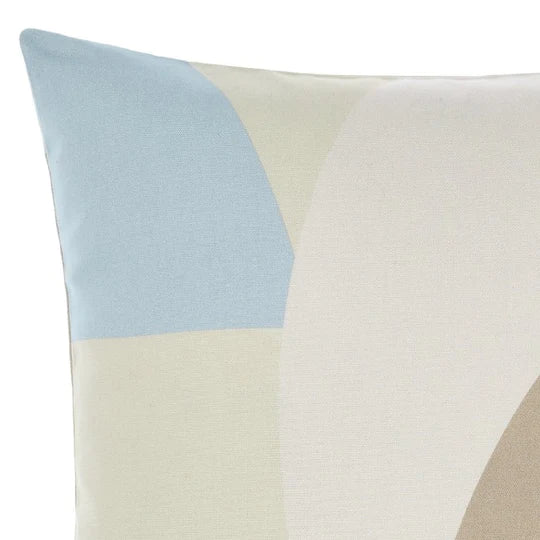 Linen House Eisha Sky Cushion 45x45cm - Soft Decorative Throw Pillow for Sofa, Bed & Home Decor - Breathable Linen Cover with Stylish Sky Blue Design