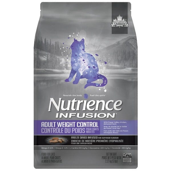 Nutrience Infusion Adult Weight Control Dry Cat Food - High Protein, Low Fat Formula for Healthy Weight Management - Perfect for Indoor & Overweight Cats