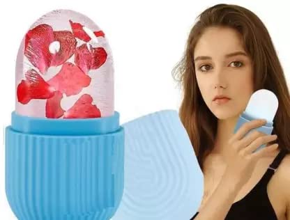 Best Cooling Ice Roller for Face & Eyes - Reusable Skincare Tool for Puffiness, Wrinkles & Glowing Skin | Perfect for Morning Routine & Post-Workout Recovery