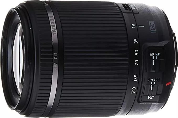 Refurbished Tamron AF 18-200mm F/3.5-6.3 Di II VC Lens for Canon EF - Ideal for Travel, Wildlife & Portrait Photography