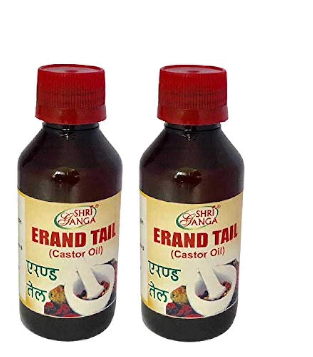 Organic Cold-Pressed Castor Oil (Pack of 2) - 100% Pure & Natural for Hair Growth, Eyelashes & Skin Care | Perfect for DIY Beauty & Ayurvedic Treatments