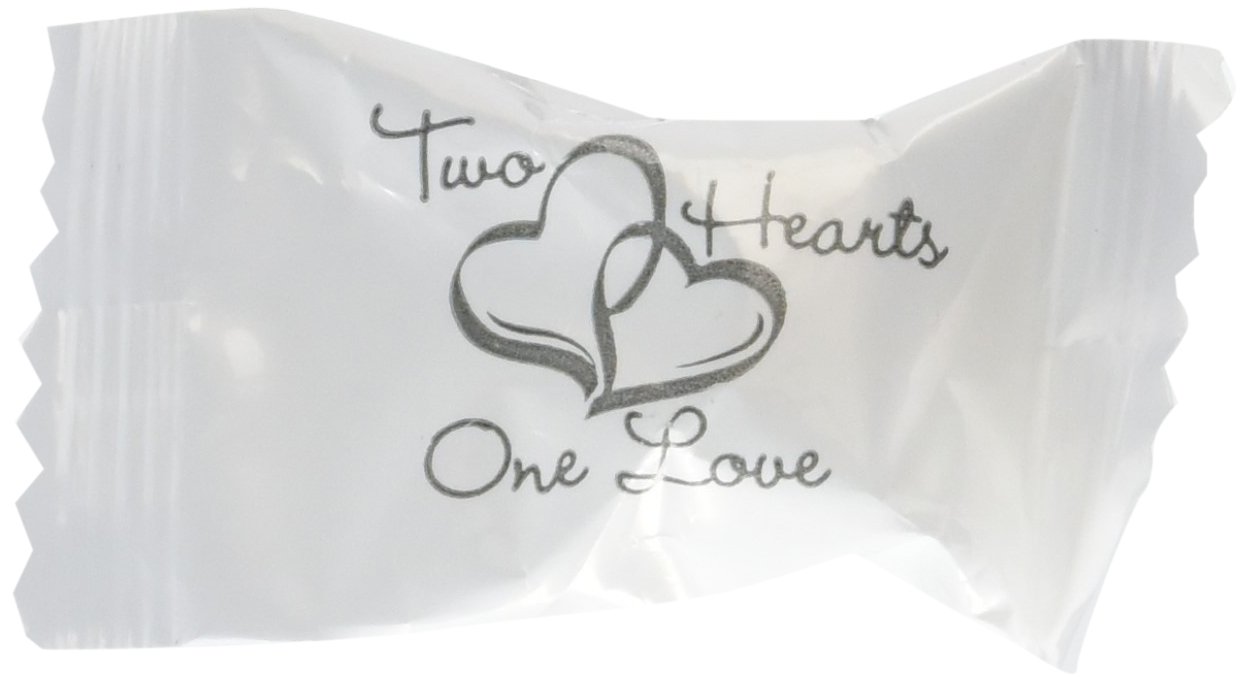 Fun Express Two Hearts Butter Mints Candy - Delicious Creamy Peppermint Candies for Valentine's Day, Weddings & Romantic Gift Giving
