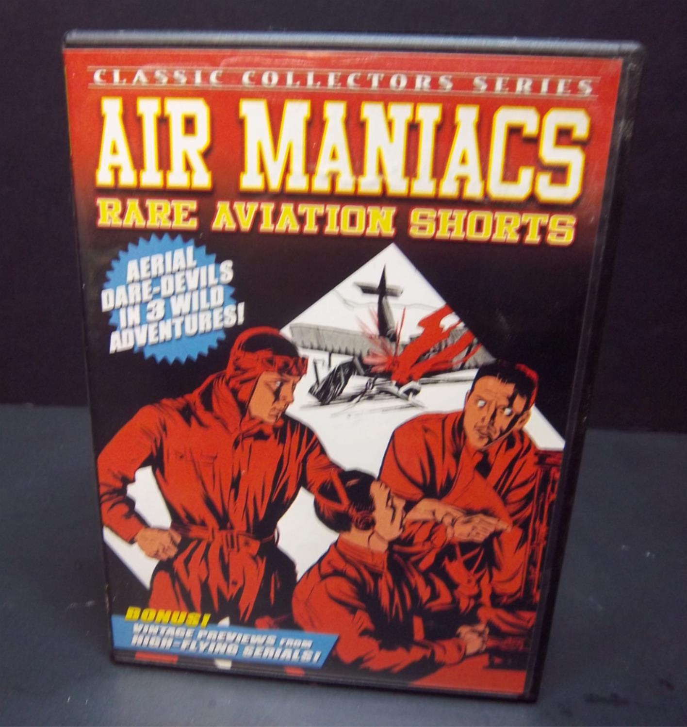 Vintage Aviation Short Films DVD Collection - Air Maniacs 1933, Flying High 1929, The Skywaymen 1928 | Classic Airplane Movies for Film Enthusiasts & History Buffs | Perfect for Movie Nights and Aviation History Education