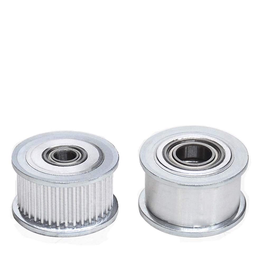 GT2 48T Idler Timing Pulley with Bearing - 5mm Bore, 2mm Pitch, 10mm Belt Width (11mm Teeth Width) - Perfect for 3D Printers, CNC Machines & Robotics Projects