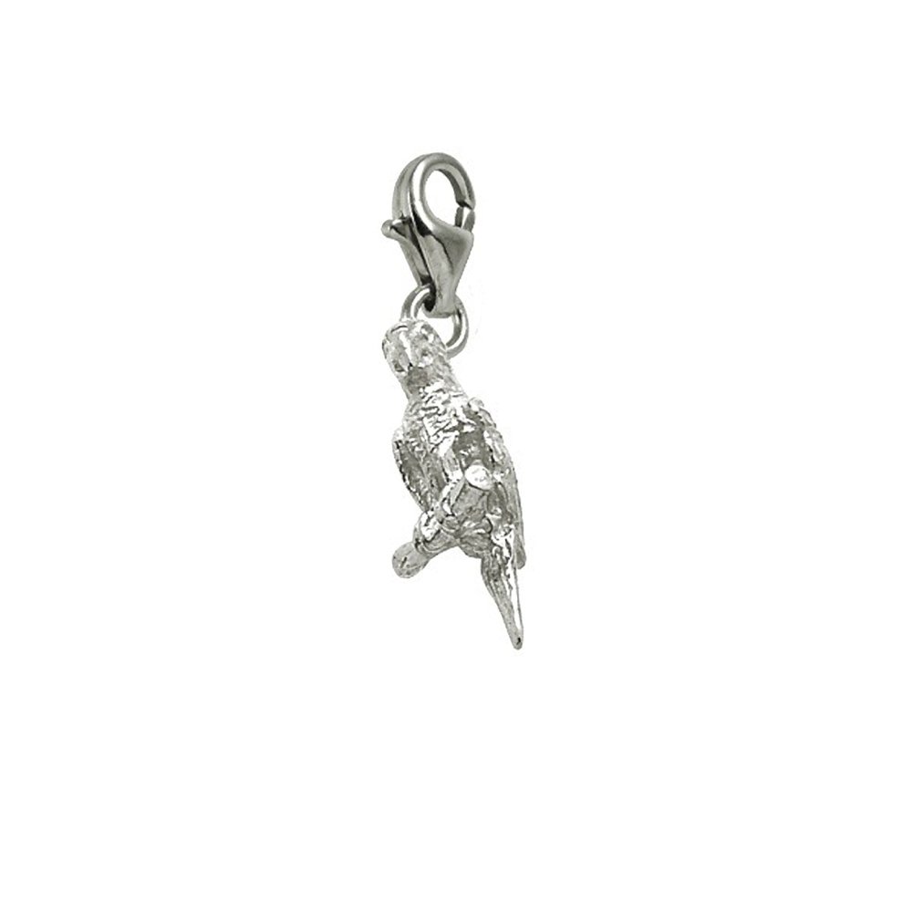 Parrot Charm Pendant with Lobster Claw Clasp - Handmade Jewelry for Bracelets & Necklaces - Perfect for Beach Parties, Tropical Themed Events & Summer Fashion Accessories