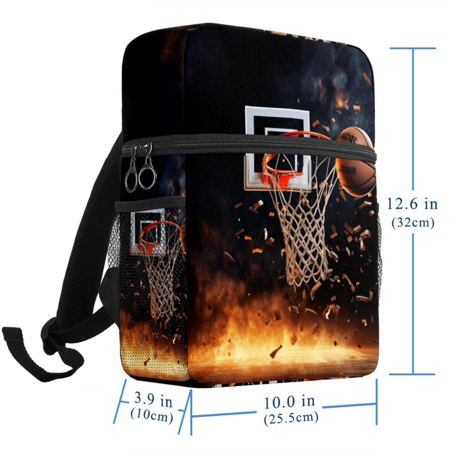 Stylish Unisex Travel Backpack for Women & Men - Durable Basketball Sports Backpack - Perfect for Gym, School, Hiking and Outdoor Adventures