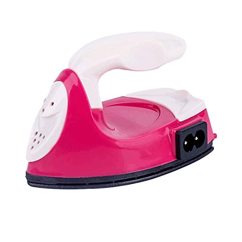 DERCLIVE Portable Electric Iron for DIY Heat Press Machine - Mini Travel Iron with Power Cord for Ironing Clothes, Fabrics & Crafts - Perfect for Home, Travel & Small Business Use