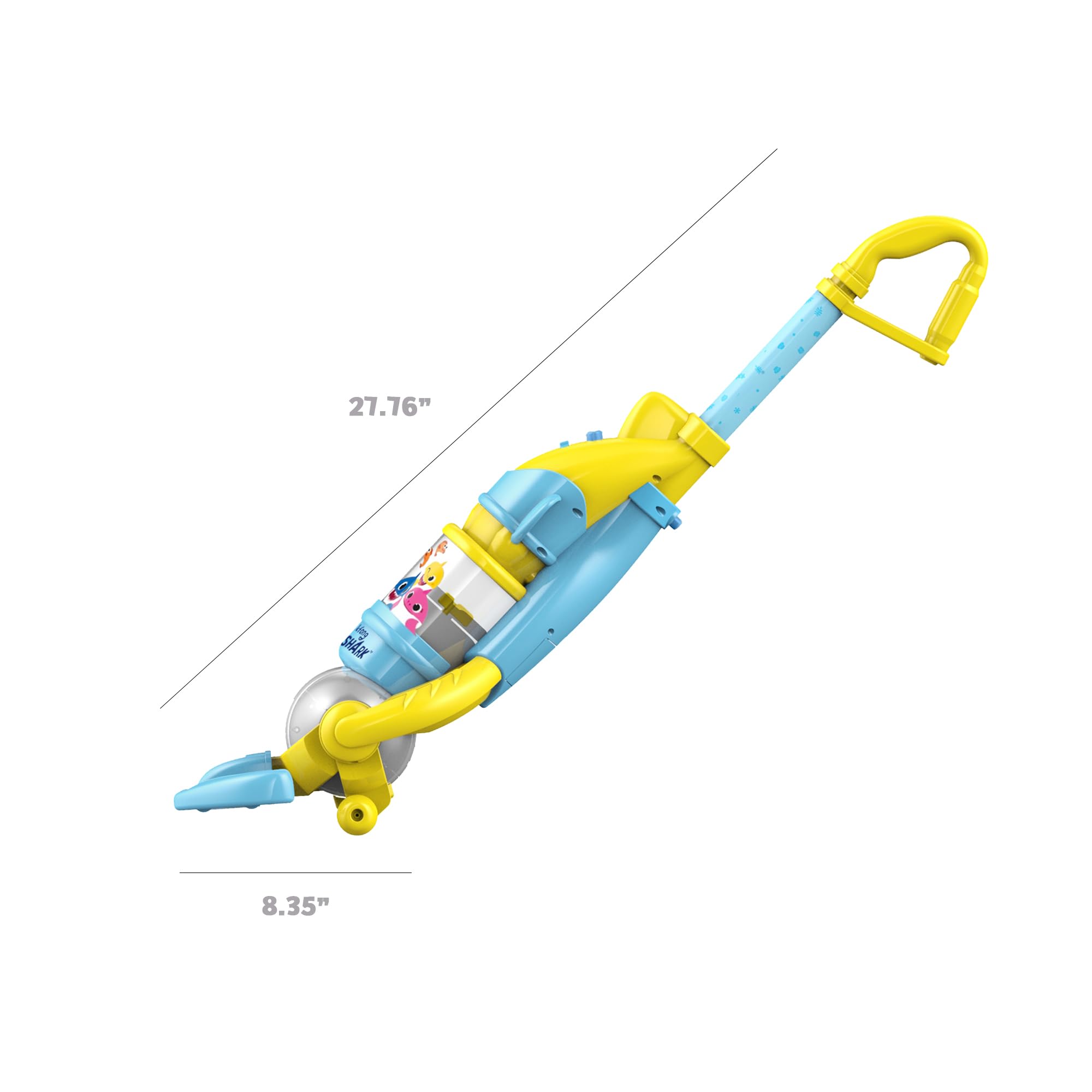 Pinkfong Baby Shark Kids Vacuum Cleaner Toy - Functional Toddler Vacuum with Lights & Realistic Sounds - Pretend Play Cleaning Toy for Boys & Girls Ages 2-5 - Perfect for Imaginative Play & Early Childhood Development