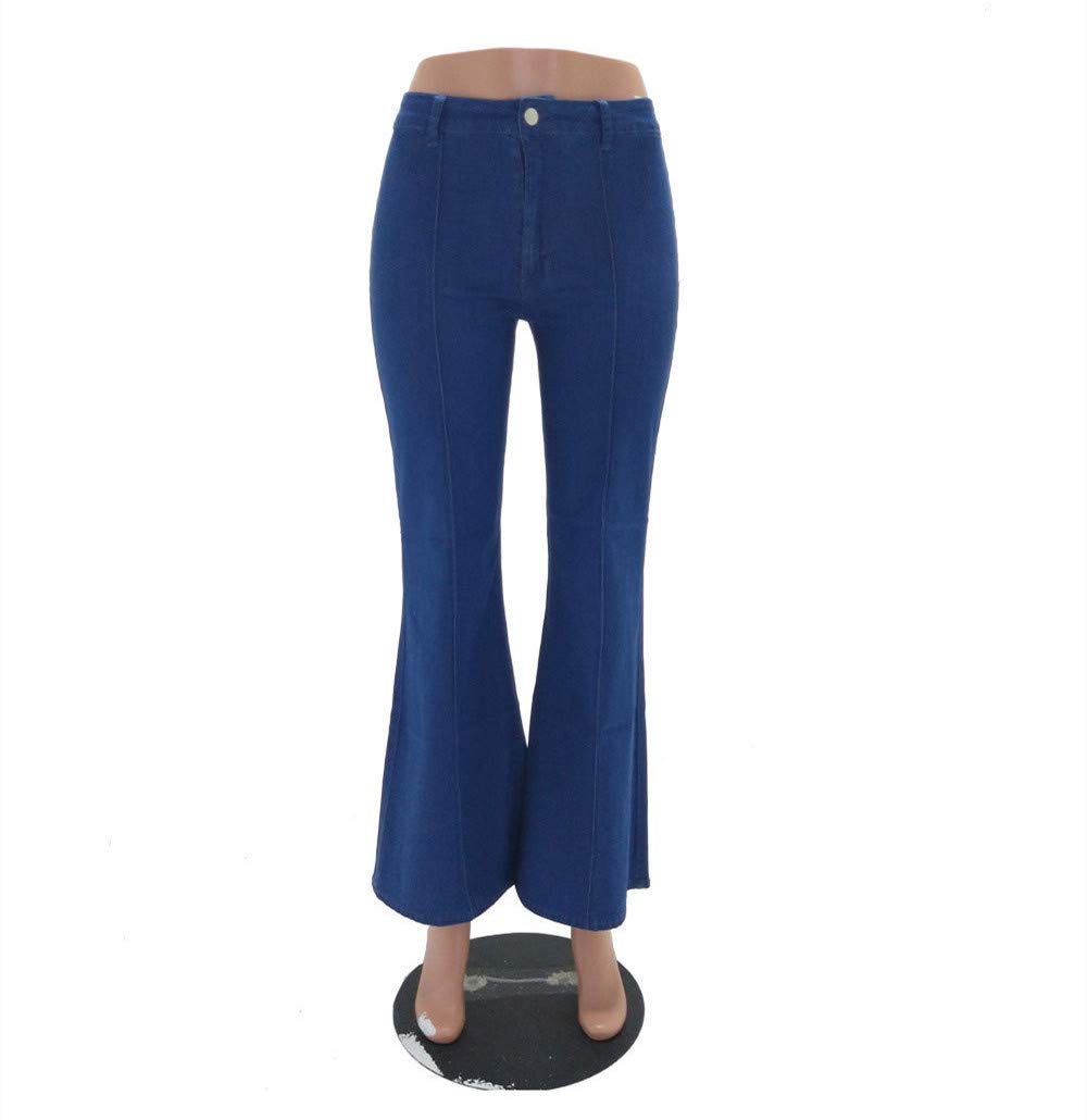 Women's High Waisted Bell Bottom Jeans - Classic Flared Denim Pants for Retro & Boho Style | Perfect for 70s Fashion, Music Festivals & Vintage Outfits
