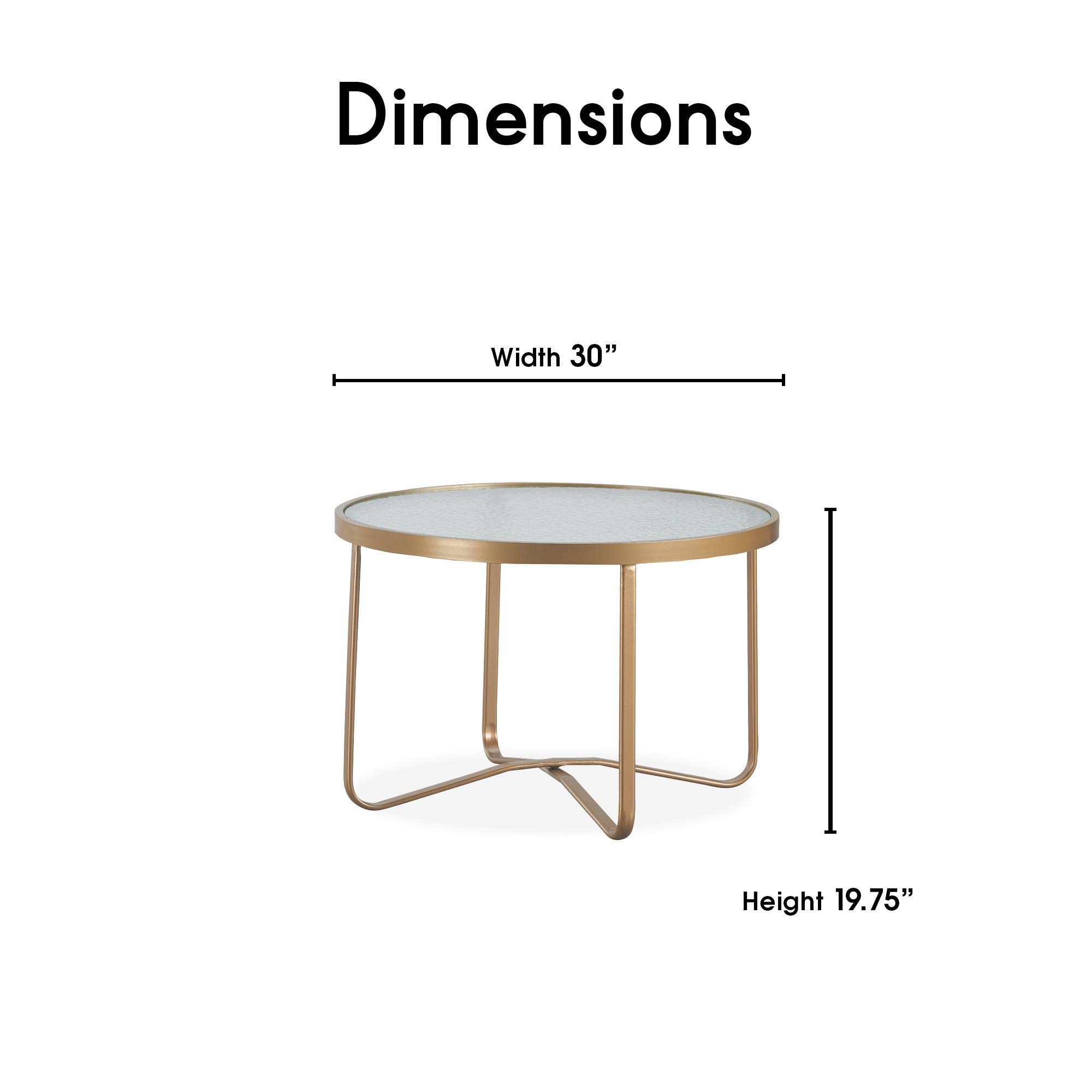 Elle Decor Modern Mirabelle Outdoor Patio Modular Furniture Set - White or Gold Frame with Coffee Table - Perfect for Garden, Poolside & Backyard Relaxation
