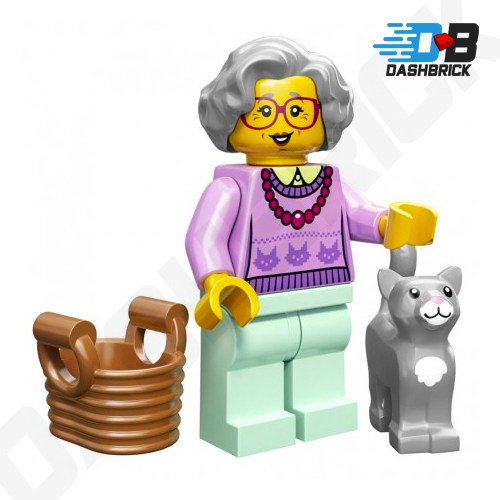 LEGO Collectible Minifigures Series 11 Grandma (14 of 16) - Rare Limited Edition Mini Figure for LEGO Fans & Collectors - Perfect for Display, Gifts, and LEGO City Building Scenes