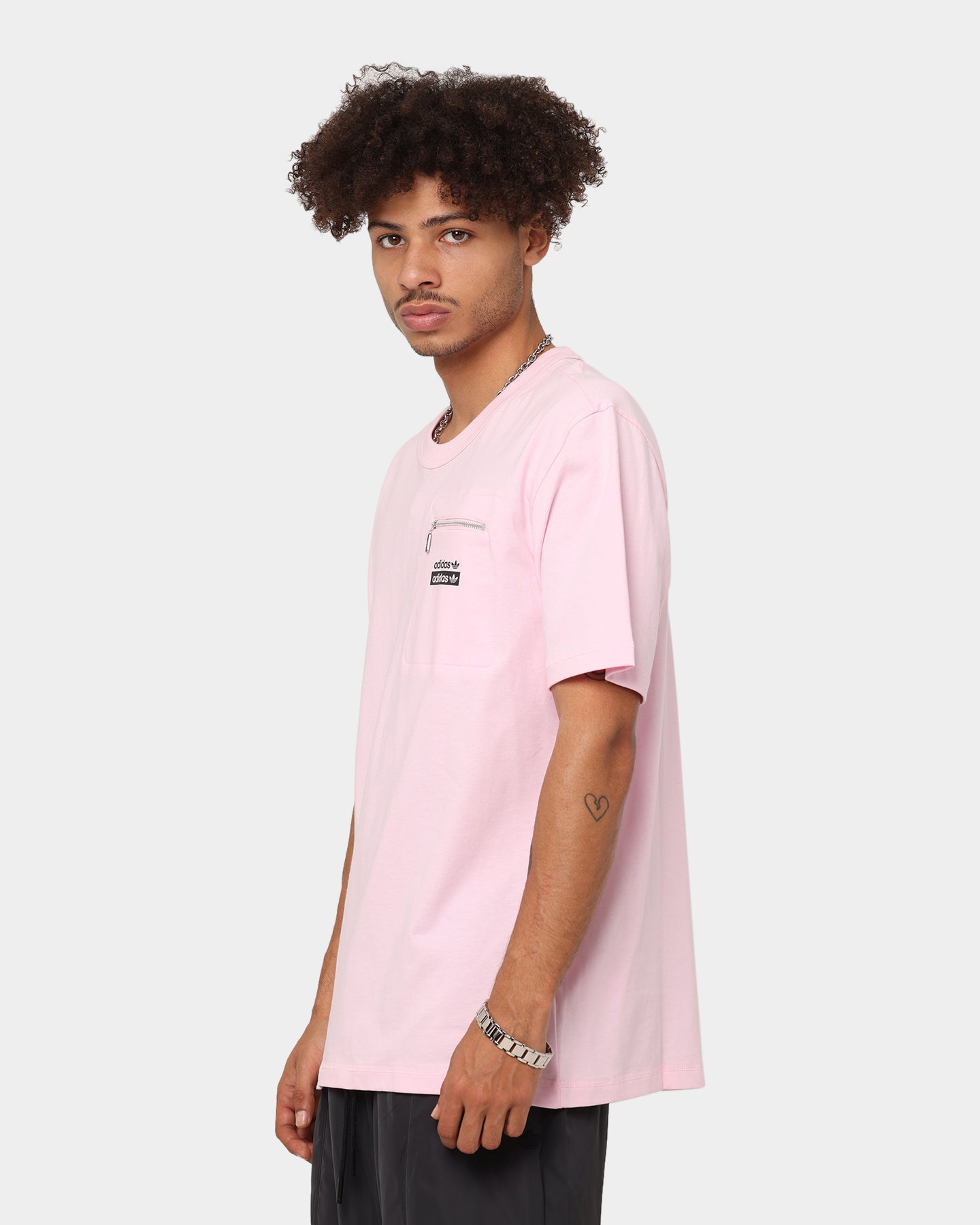 Adidas R.Y.V Loose Fit T-Shirt for Men - Clear Pink Cotton Casual Tee | Gym, Streetwear & Everyday Outfits