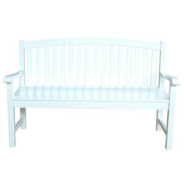 Hamilton 3-Seater Wooden Bench for Living Room, Patio & Entryway – Solid Hardwood Indoor Outdoor Furniture with Comfortable Cushion (Optional)