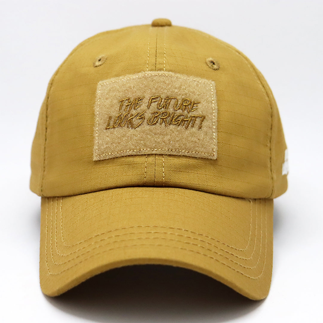 Future Looks Bright Rust Patch Snapback Hat - Vintage Distressed Baseball Cap for Men & Women - Perfect for Streetwear, Casual Outfits & Hipster Fashion