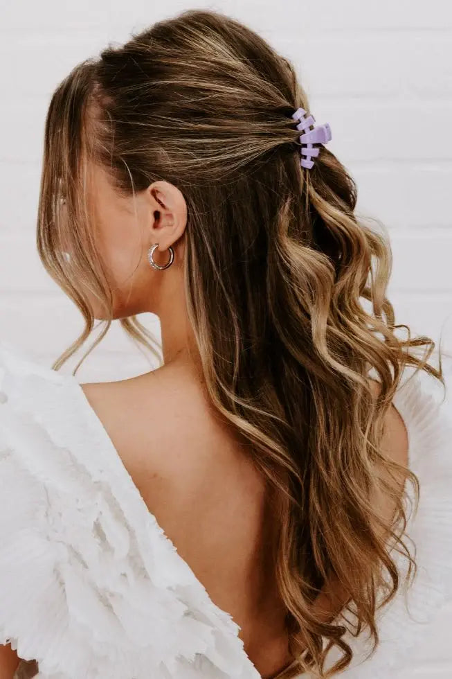 Lilac You Tiny Hair Clip - Elegant Floral Hair Accessory for Women & Girls | Perfect for Weddings, Parties & Everyday Style