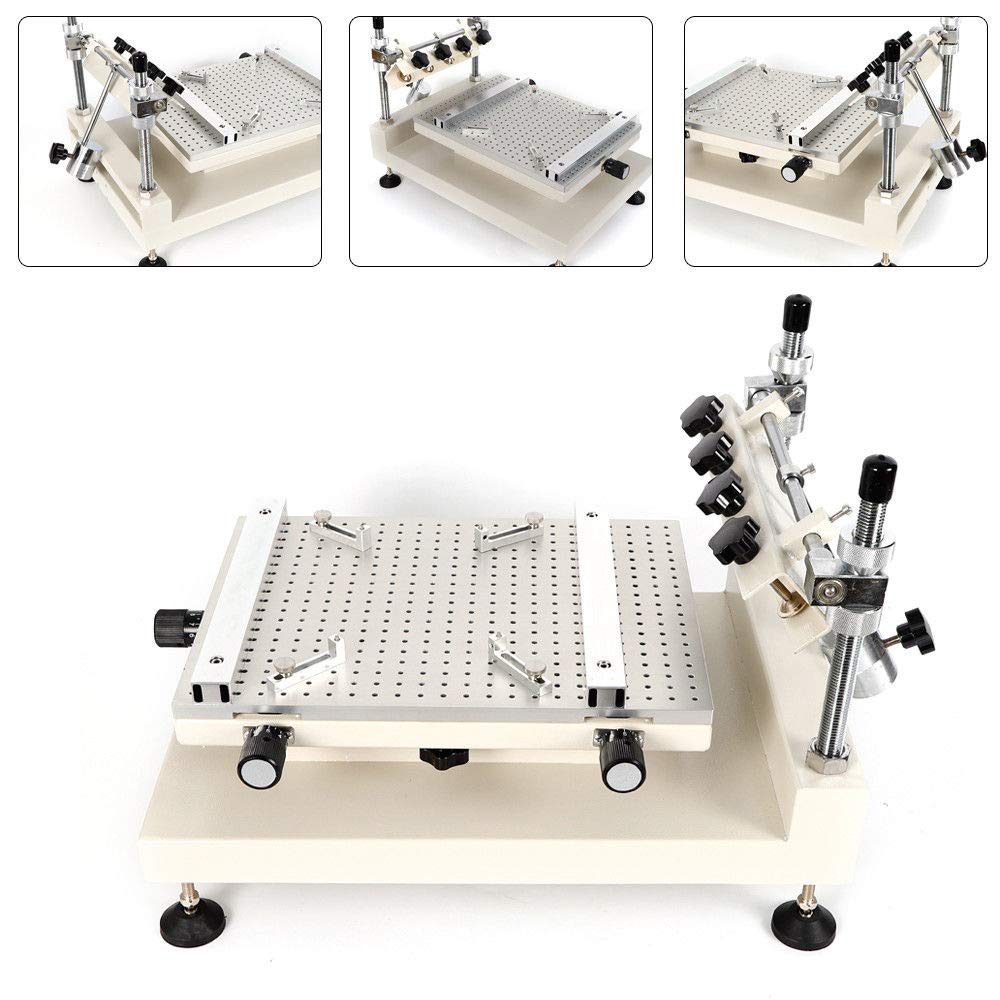 High Precision 3040 Solder Paste Printer - 250x400mm SMT/SMD PCB Screen Printing Machine for Circuit Board Assembly | Perfect for Electronics Manufacturing & DIY Projects