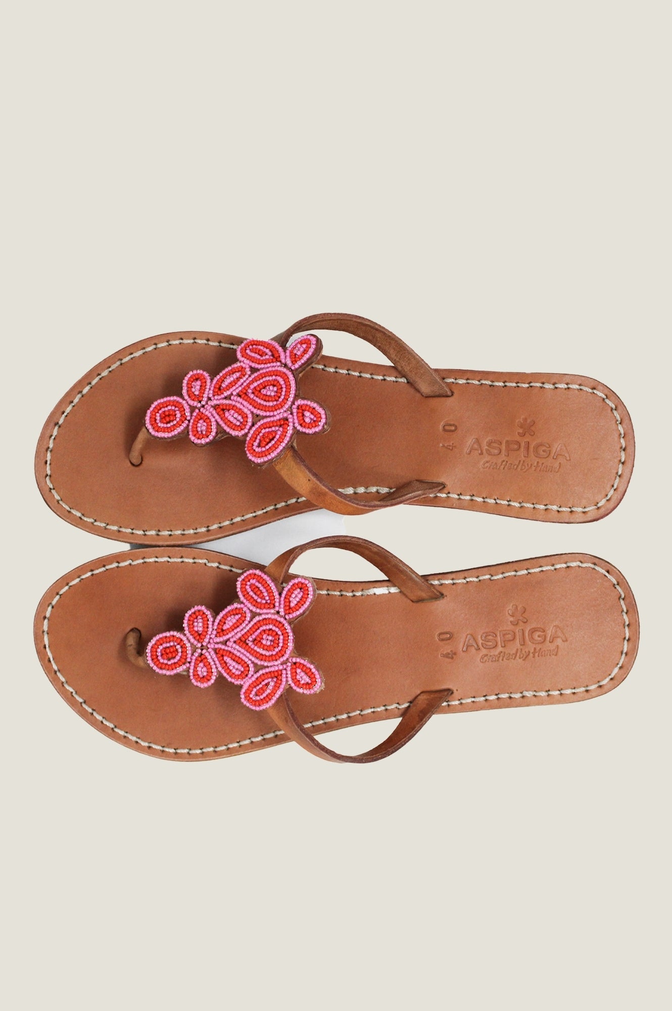 Mia Full Beaded Sandals for Women - Stylish Pink & Red Summer Sandals | Perfect for Beach, Vacation, and Casual Outings