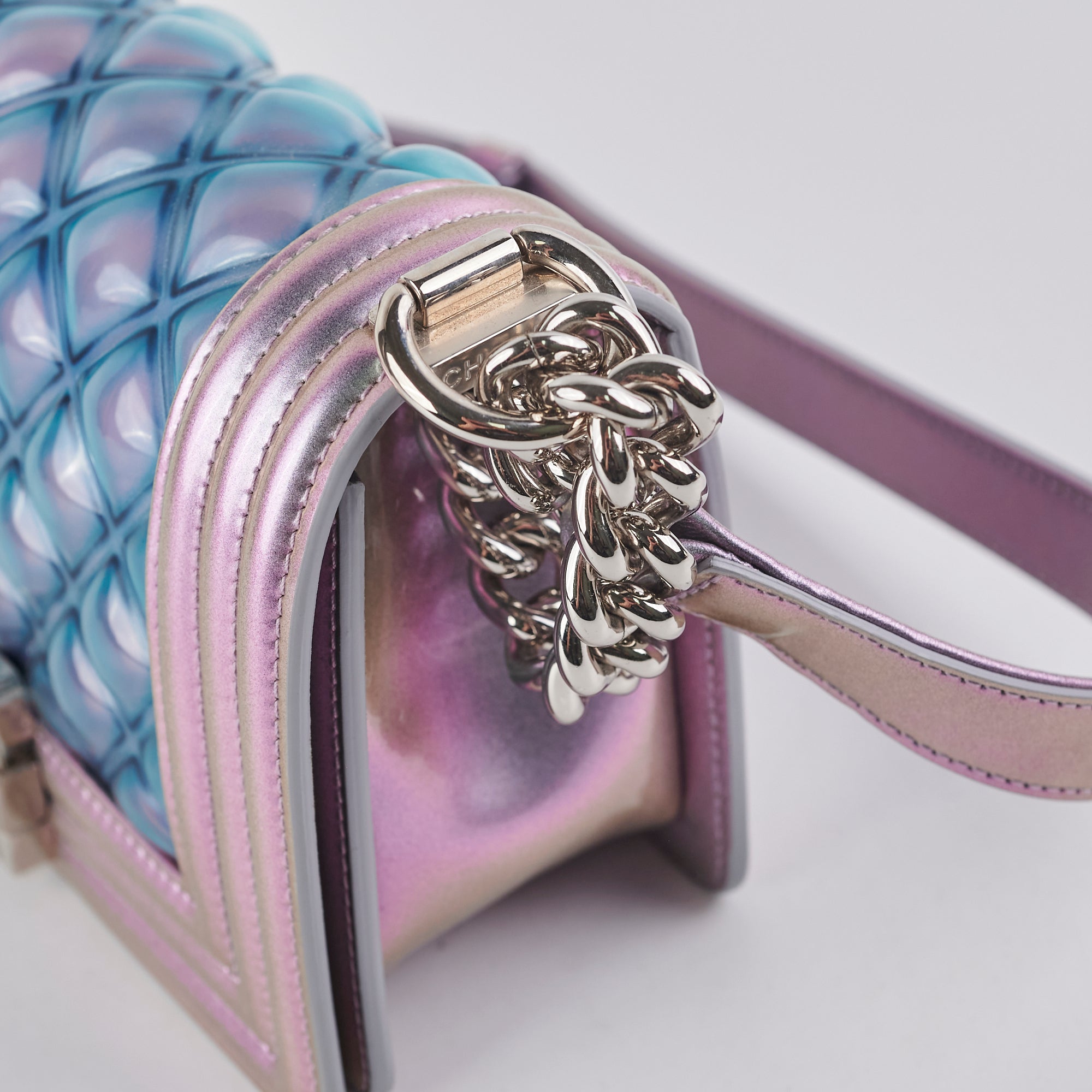 Chanel Small Boy Bag in PVC Mermaid Design - Stylish Crossbody Purse for Women, Perfect for Parties, Dates & Everyday Use