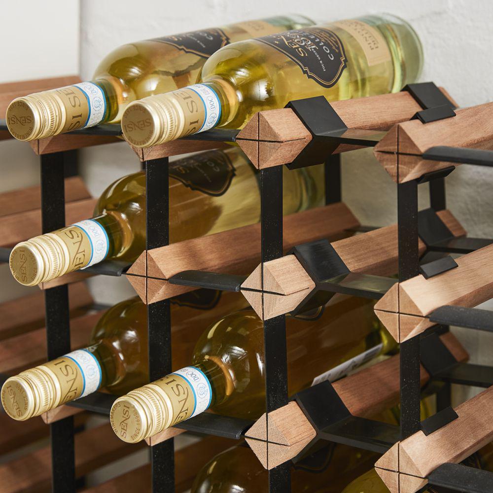 Sturdy Vino Stack Wine Rack Single Connector Clip - Secure Wine Bottle Holder for Countertop, Bar, Kitchen & Cellar Storage