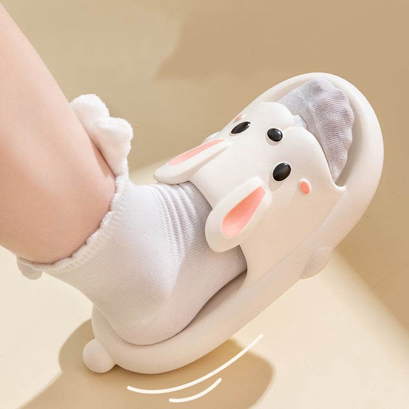 Cute Kawaii Bunny Slippers for Women - Soft Plush House Shoes with Non-Slip Sole - Perfect for Indoor Comfort, Lounge Wear & Gift Giving