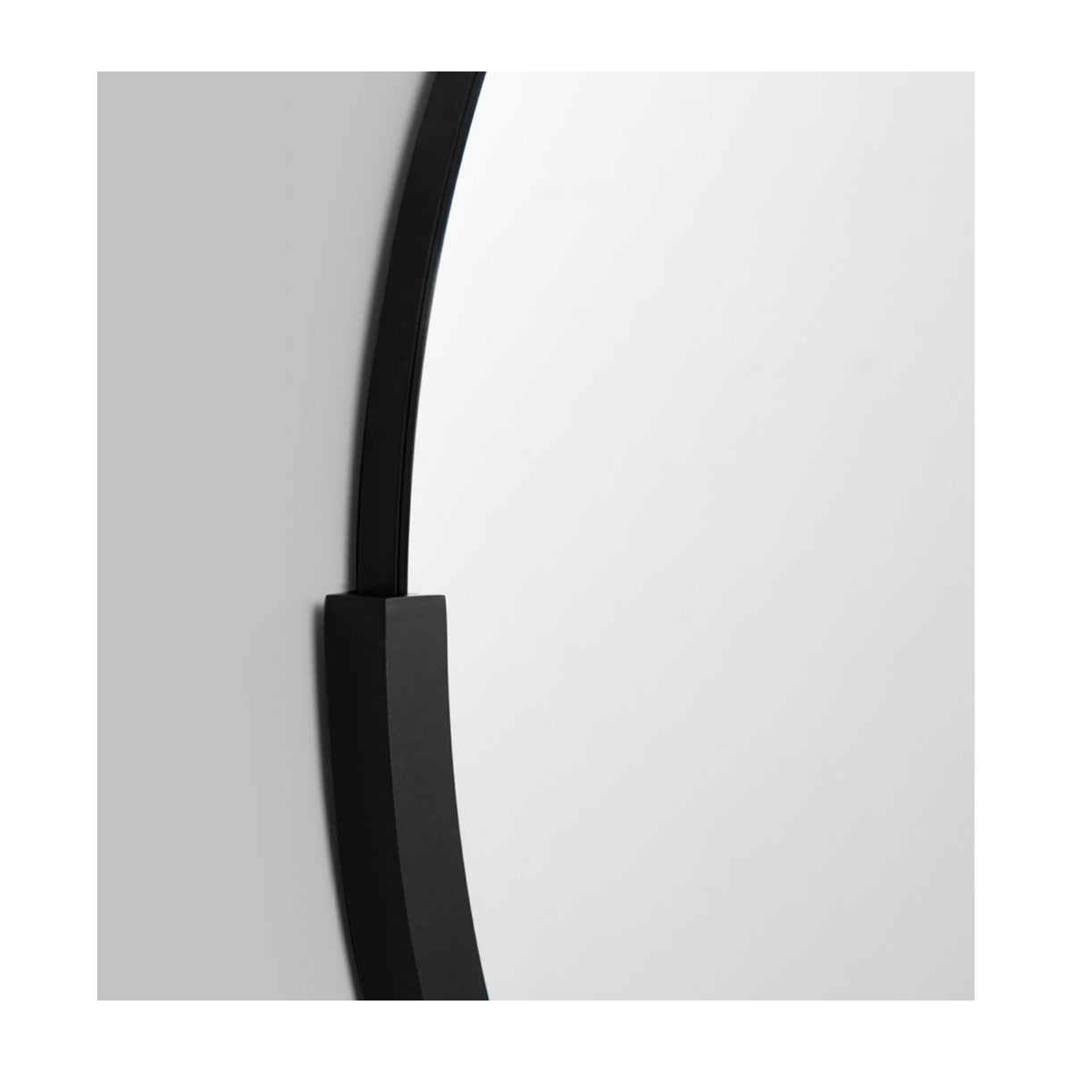 Black Round Wall Mirror - Elegant Home Decor for Living Room, Bedroom, or Entryway - Dawn Inspired Design