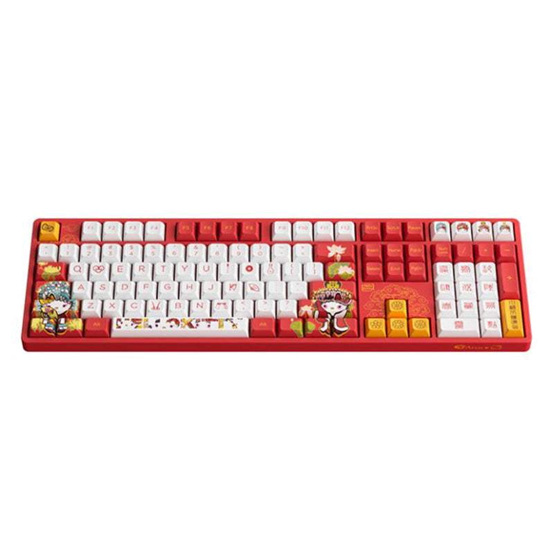 Akko 5108S(A) Hello Kitty Peking Opera Wired RGB Mechanical Keyboard with CS Sakura Switch - Perfect for Gaming, Typing & Anime Themed Setup