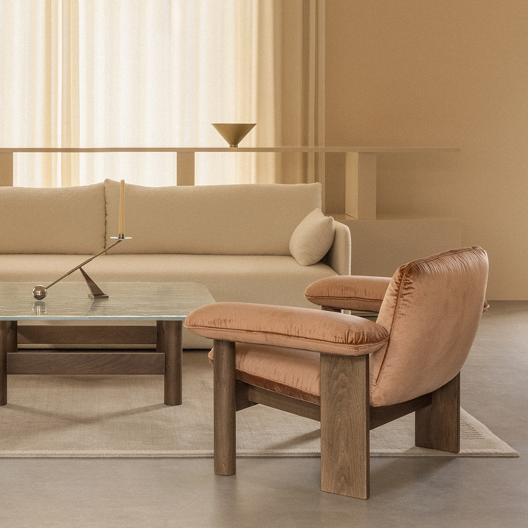 Modern Brasilia Lounge Table - Mid-Century Style Coffee Table for Living Room, Office & Patio - Durable & Stylish Home Decor Furniture