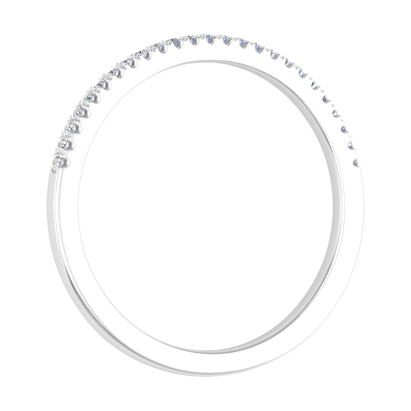 1/10 Carat (ctw) 10K Gold Natural Round Diamond Stackable Ring for Women - Wedding, Anniversary, Engagement Jewelry Gift - Perfect for Everyday Wear & Special Occasions