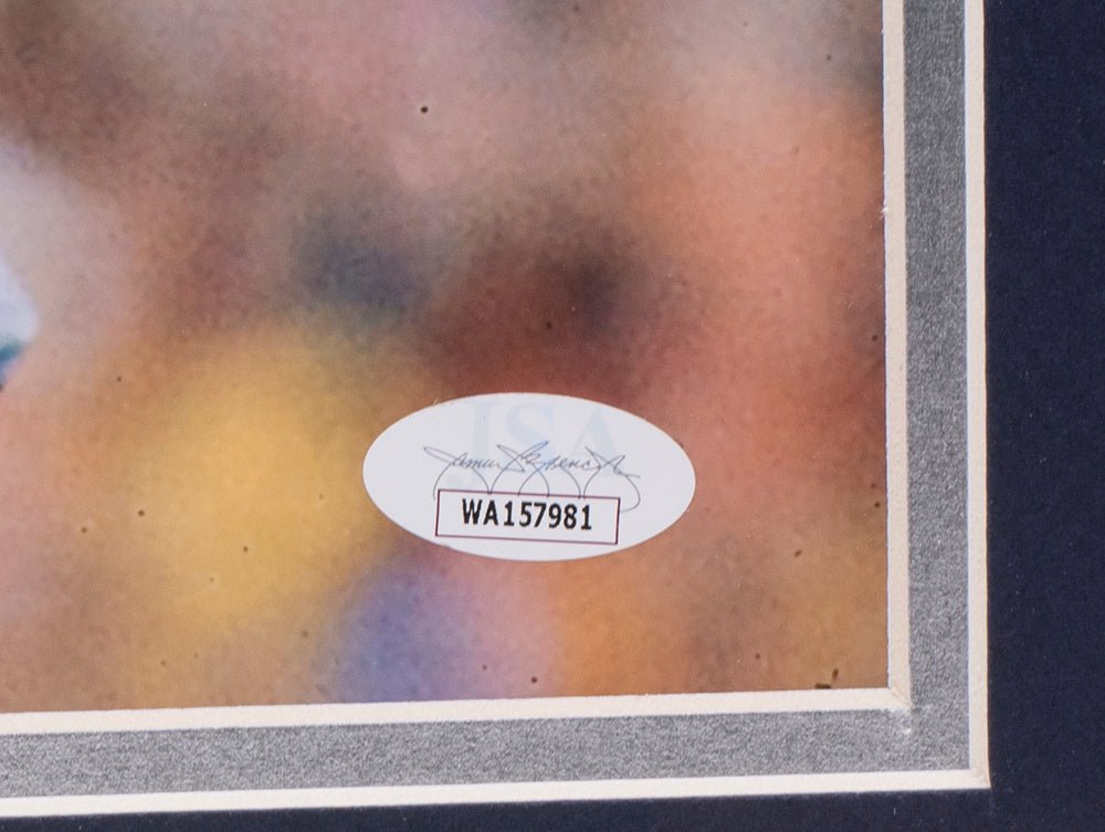Drew Pearson Autographed Dallas Cowboys 16x20 Framed Photo with JSA COA - Hall of Fame 21 Inscription - Perfect for Sports Memorabilia Collectors and Cowboys Fans