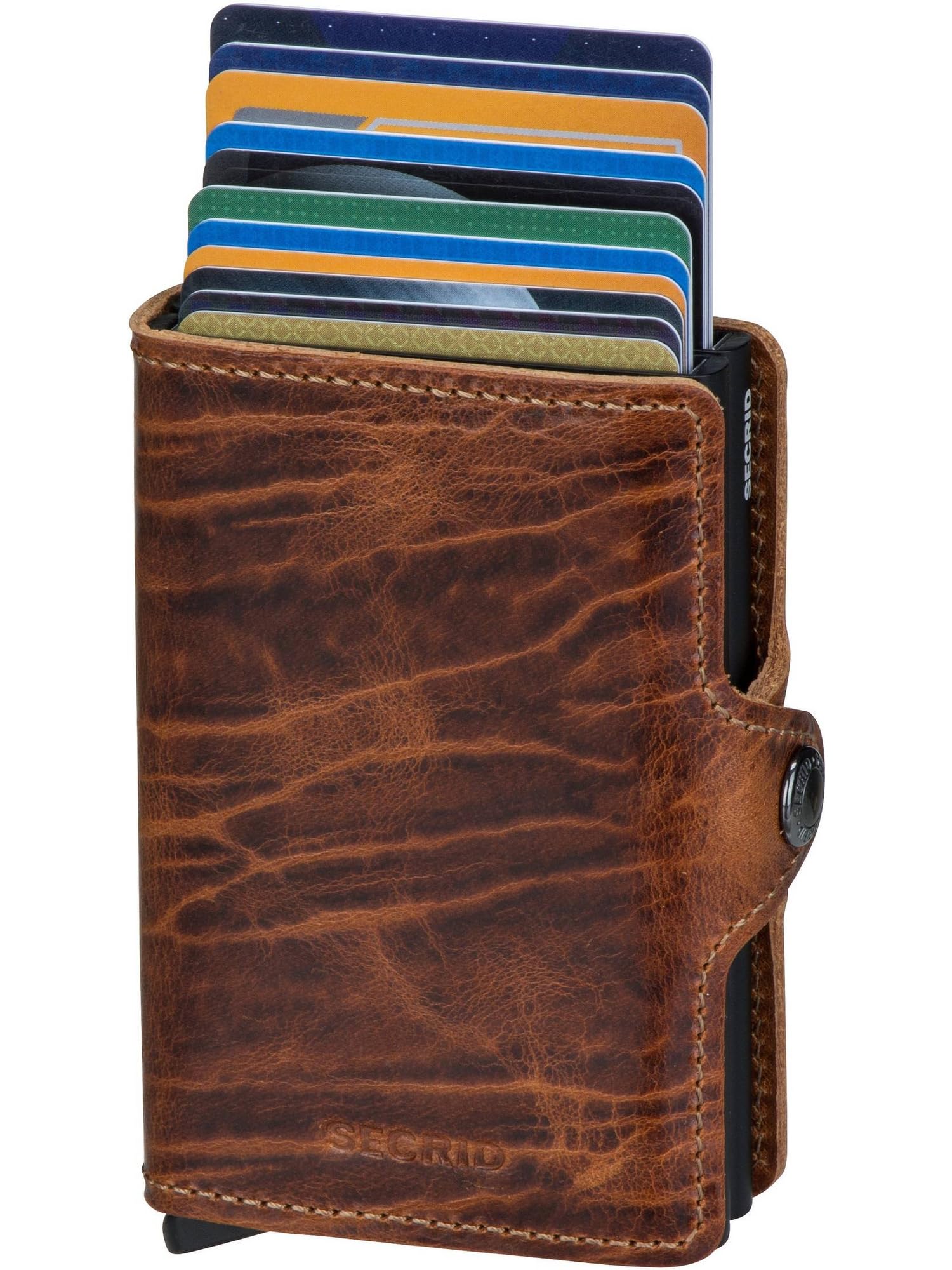 SECRID Genuine Leather Twin Wallet with RFID Protection - Holds 16 Cards | Slim Bifold Card Holder for Men & Women | Perfect for Travel, Business & Everyday Use