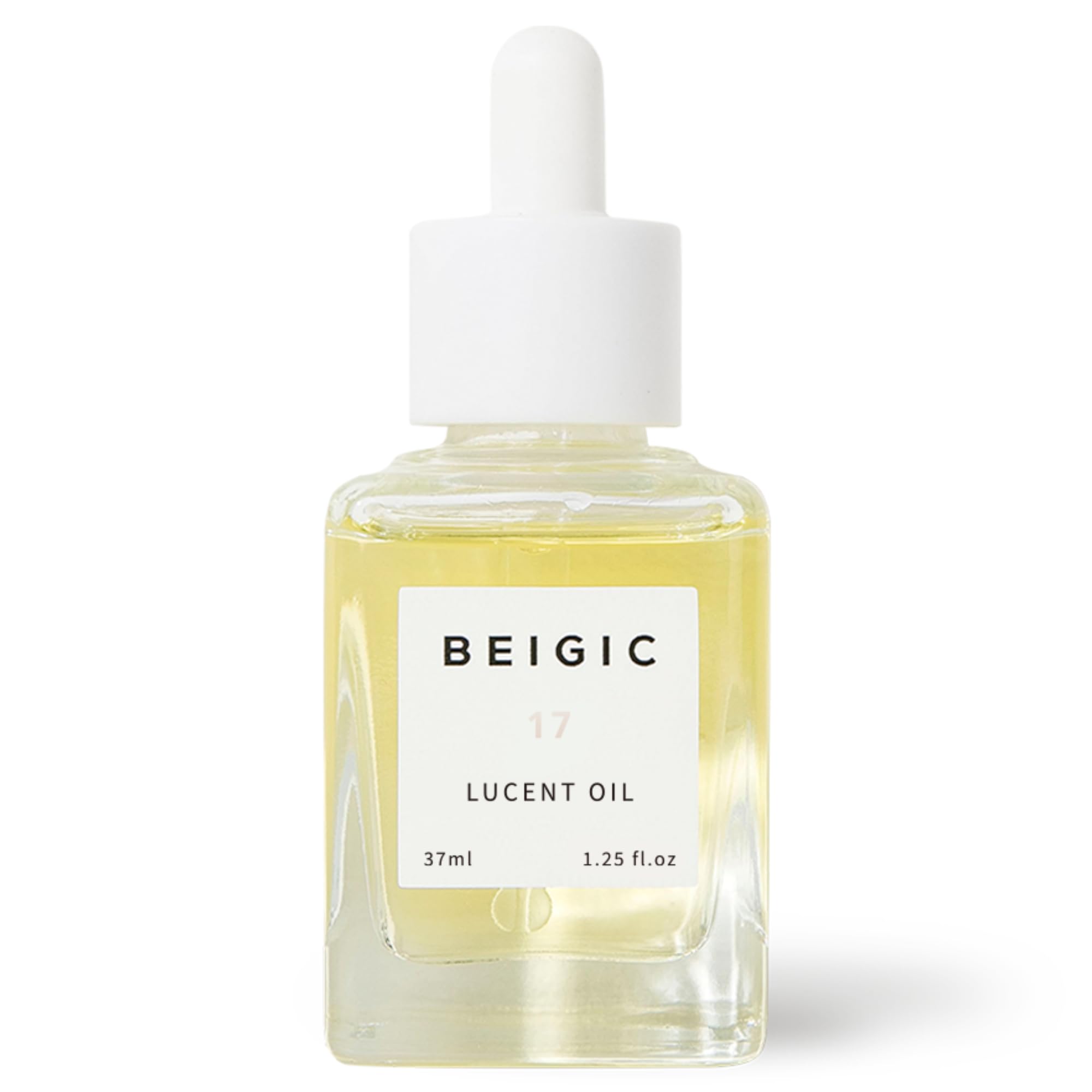 BEIGIC Lucent Oil - Korean Skincare Face Oil with Green Coffee Bean Oil, Argan Oil, Rosehip Oil & Squalane | Vegan Antioxidant Hydrating Firming Serum for Luminous & Glowing Skin (1.25 Fl. Oz) | Perfect for Night Routine, Dry Skin Care & Anti-Aging Treatment