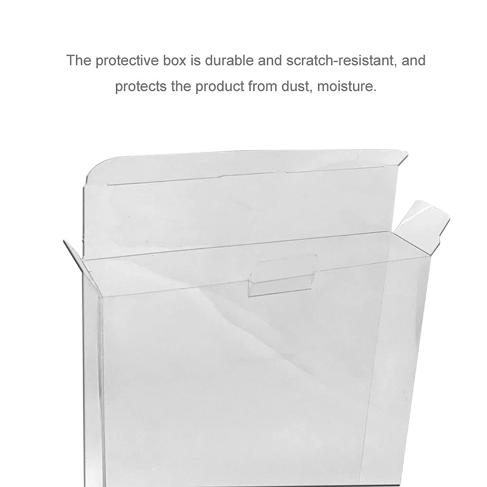 Ruitroliker 10pcs Clear Plastic Protective Sleeves for SNES N64 Game Cartridges - Dustproof Display Storage Cases for Classic Nintendo Video Game Collections - Perfect for Organizing & Preserving Retro Gaming Consoles Accessories