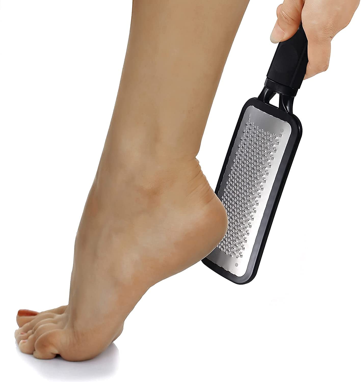 Cosluxe Professional Foot Rasp & Callus Remover - Stainless Steel Pedicure Tool for Hard Skin Removal - Wet/Dry Use - Surgical-Grade Metal Foot File for Smooth Feet - Perfect for Home Pedicures & Foot Care Routines