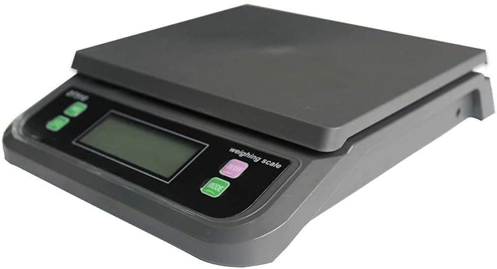 High Precision Digital Weighing Scale 25kg/1g - Portable Electronic Kitchen Scale with LCD Display, ABS Plastic Coffee Scale for Cooking, Baking, Jewelry & Postal Use (Black)