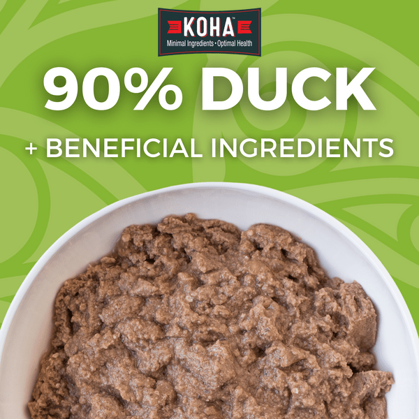 KOHA LID Duck Entrée Canned Dog Food - Grain-Free, Limited Ingredient Diet for Dogs with Sensitive Stomachs - Perfect for Mealtime, Training Treats & Travel Feeding